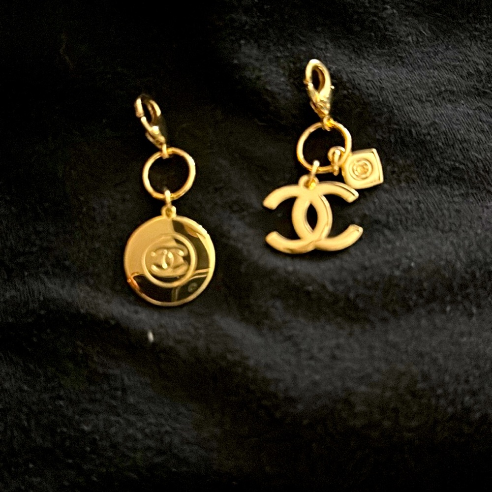 Chanel clip ons. 2 CCs. Brand new clip ons authentic Chanel with Fragrance purch